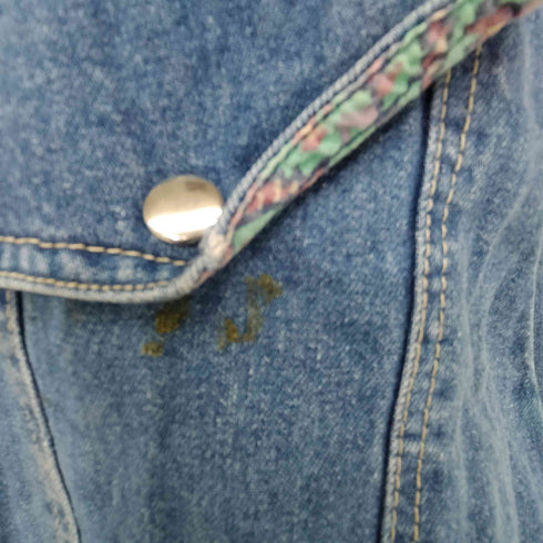 JAG スタッズ デニム 裏地総柄 ジャンプスーツ レディース M