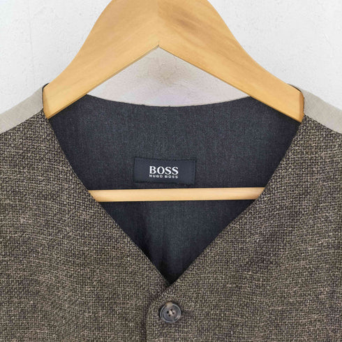 ボスヒューゴボス BOSS HUGO BOSS リネン混ウールベスト メンズ