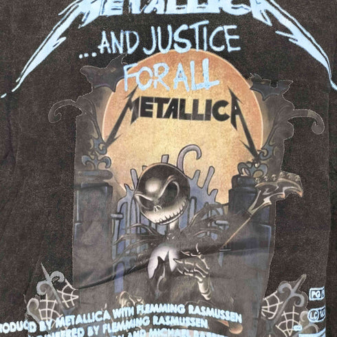 QUELLA STRADA METALICA 両面プリント ウォッシュド クルーネックTシャツ メンズ JPN:XL