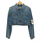 ザラ ZARA クロップド デニム ジャケット レディース import:S