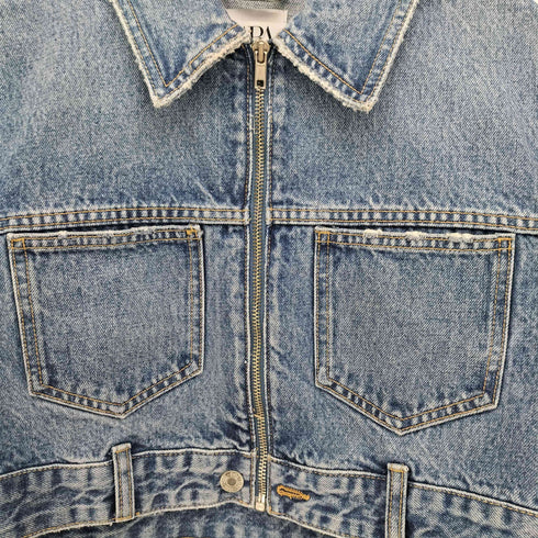 ザラ ZARA クロップド デニム ジャケット レディース import:S