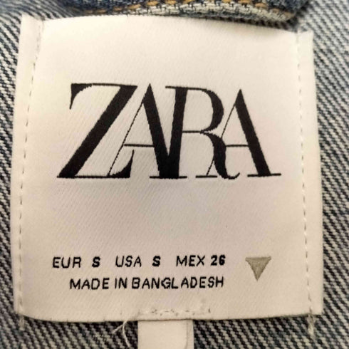 ザラ ZARA クロップド デニム ジャケット レディース import:S