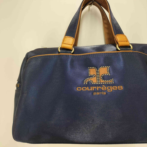 クレージュ courreges ロゴ スタッズ ハンドバッグ vintage レディース