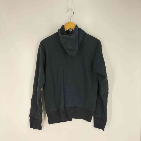 異素材切替 ダブルジップパーカー メンズ