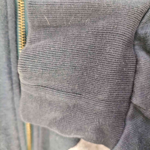 異素材切替 ダブルジップパーカー メンズ