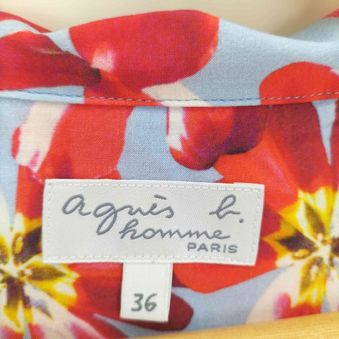 アニエスベーオム Agnes b.homme 総柄アロハシャツ メンズ US:36