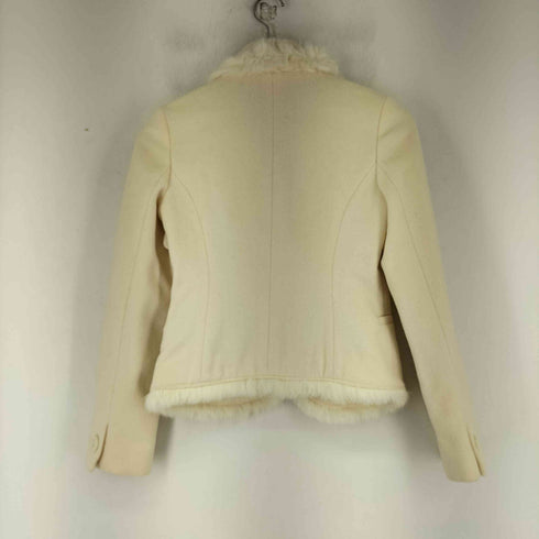 セシルマクビー CECIL McBEE ラビットファー ウールアンゴラ混ジャケット レディース
