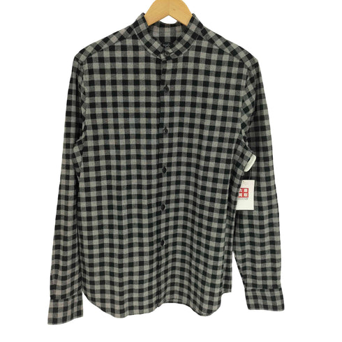 アニエスベーオム Agnes b.homme バンドカラーチェックシャツ メンズ US:38