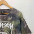 ステューシー Stussy タイダイ染 ストックロゴ SSリンク フロント プリント S/S Tシャツ メンズ import:M