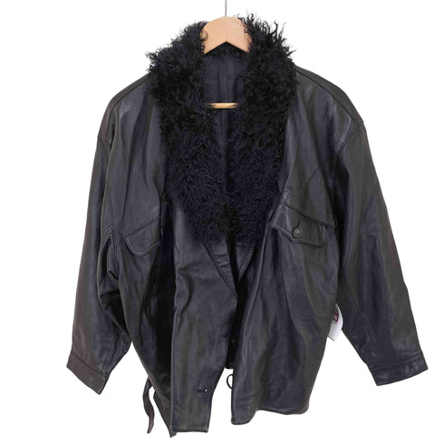 ファーレザージャケット レディース JPN:M