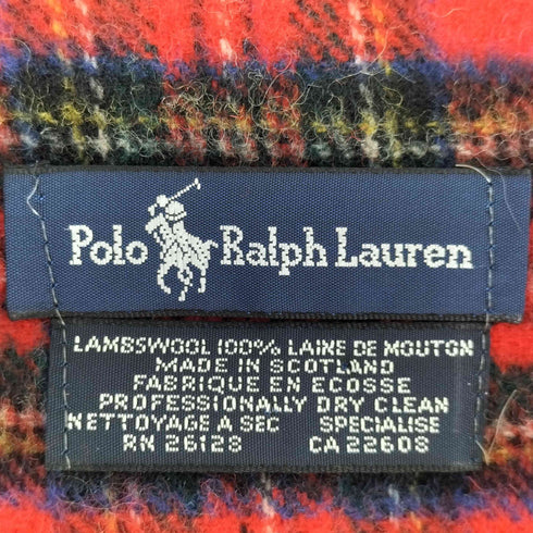 ポロラルフローレン POLO RALPH LAUREN タータンチェックマフラー レディース