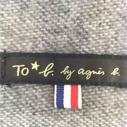 トゥービーバイアニエスベー To b. by agnes b. グラフィック アクリルマフラー レディース