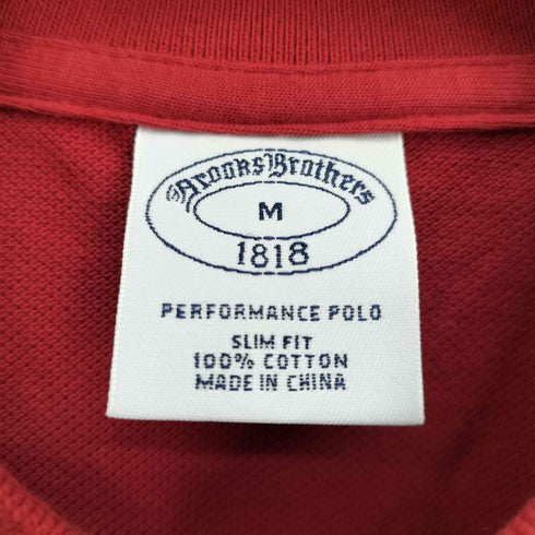 ブルックスブラザーズ BROOKS BROTHERS ロゴ刺繍半袖ポロシャツ メンズ import:M