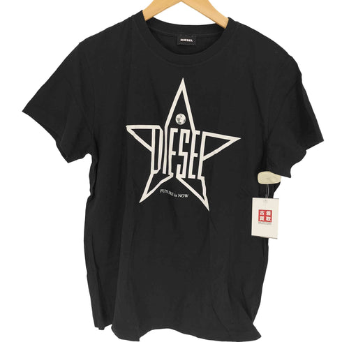 ディーゼル DIESEL スターロゴプリントクルーネック半袖Tシャツ メンズ