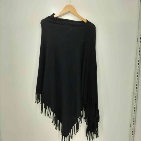 ...PIU 1951 カシミヤ混 ウール ニット ポンチョ レディース