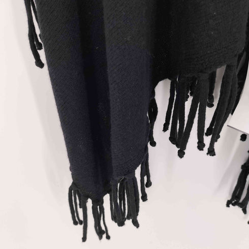 ...PIU 1951 カシミヤ混 ウール ニット ポンチョ レディース