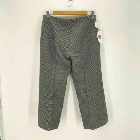 バレンシアガ BALENCIAGA 千鳥格子 ウールトラウザーズ レディース 38
