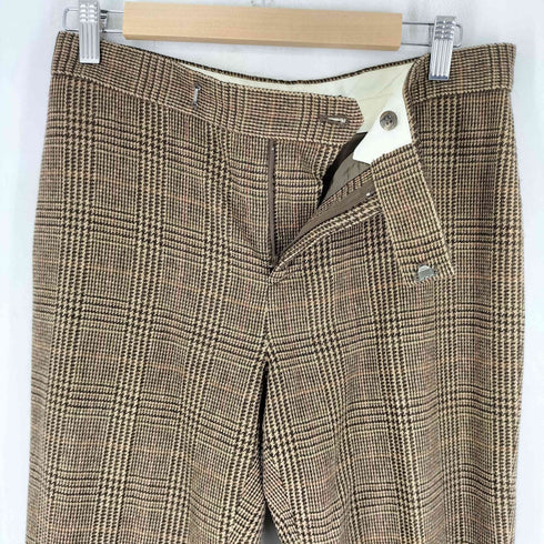 ラルフローレン RALPH LAUREN 90-00S 千鳥格子ノータックウールスラックス レディース 11