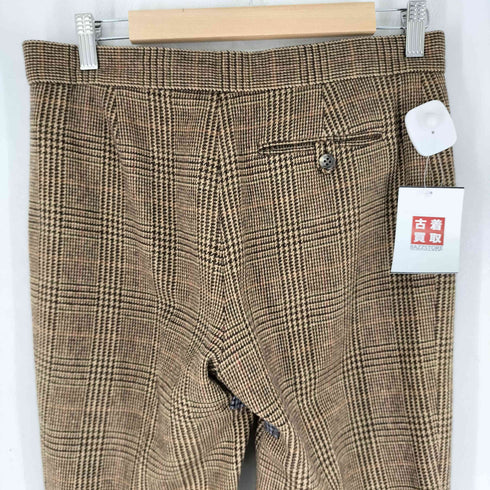 ラルフローレン RALPH LAUREN 90-00S 千鳥格子ノータックウールスラックス レディース 11