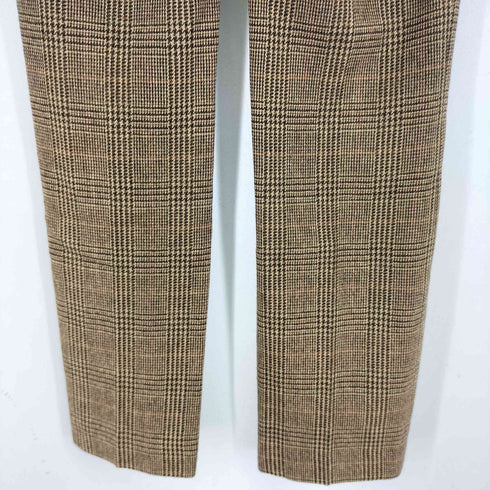 ラルフローレン RALPH LAUREN 90-00S 千鳥格子ノータックウールスラックス レディース 11