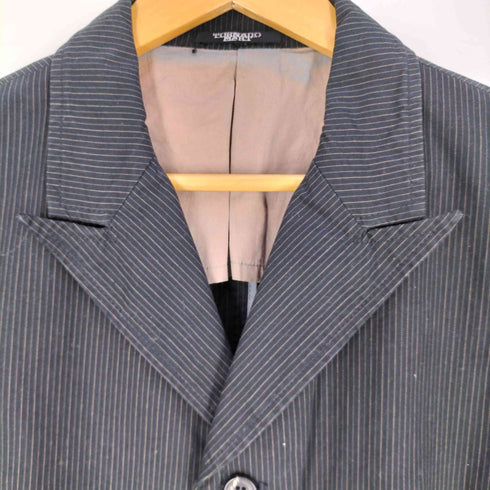 トルネードマート TORNADO MART 背抜き ストライプ ハーフコート メンズ import:L