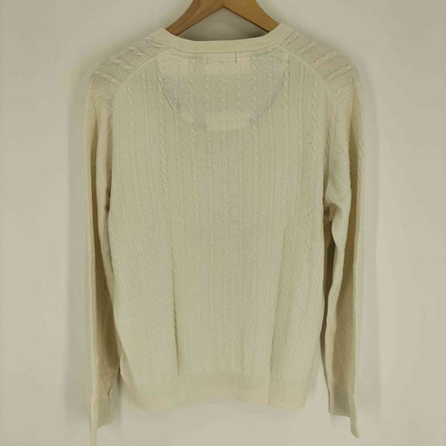 ブラックレーベルクレストブリッジ BLACK LABEL CRESTBRIDGE クルーネックケーブルニット メンズ L