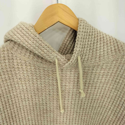 バンブーシュート BAMBOO SHOOTS ワッフル アクリルニット プルオーバー パーカー メンズ JPN:L