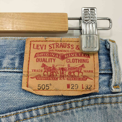 リーバイス Levis 505 アイスウォッシュ ダメージ デニム メンズ W29 L32