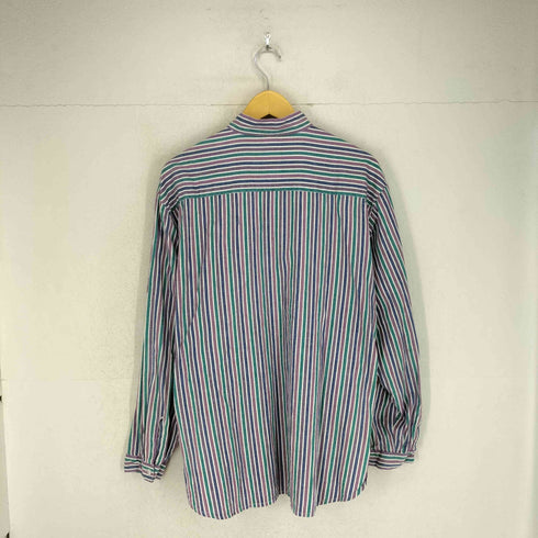ストライプ バンドカラー グランパシャツ メンズ EUR:52