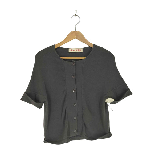 マルニ MARNI カシミヤ混 ショートスリーブカーディガン レディース 40