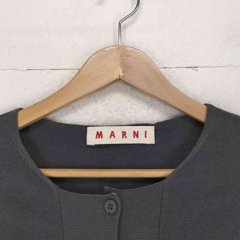 マルニ MARNI カシミヤ混 ショートスリーブカーディガン レディース 40