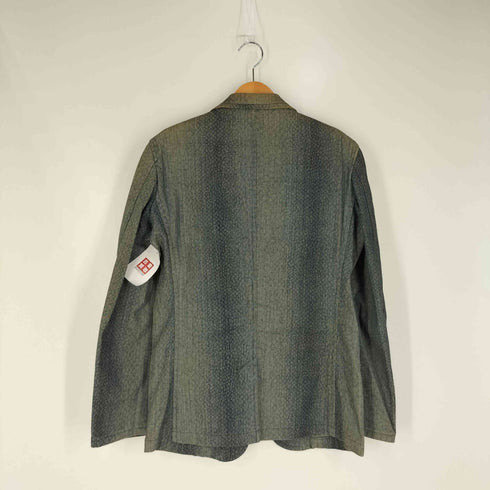 トルネードマート TORNADO MART 総柄 背抜き デニム テーラードジャケット メンズ import:L