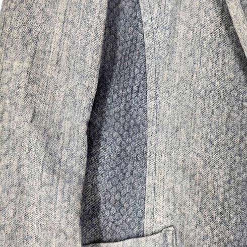 トルネードマート TORNADO MART 総柄 背抜き デニム テーラードジャケット メンズ import:L