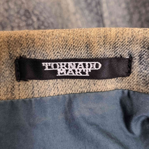 トルネードマート TORNADO MART 総柄 背抜き デニム テーラードジャケット メンズ import:L