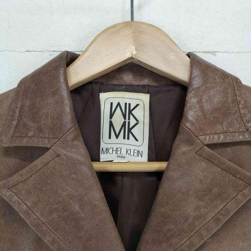 ミッシェルクラン MICHEL KLEIN レザー テーラードジャケット レディース JPN:38