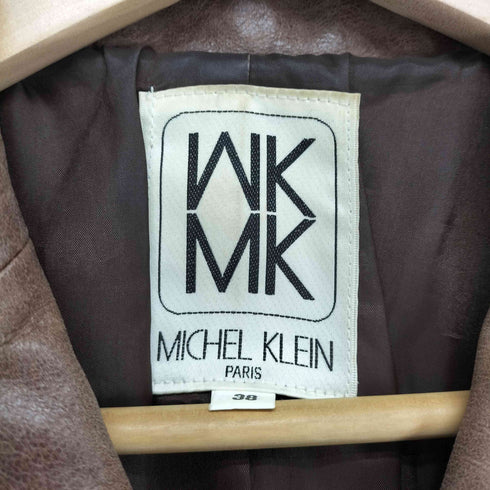 ミッシェルクラン MICHEL KLEIN レザー テーラードジャケット レディース JPN:38