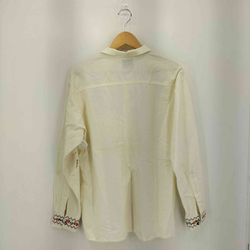 CHAMULA メキシコ製 花柄刺繍 開襟シャツ メンズ