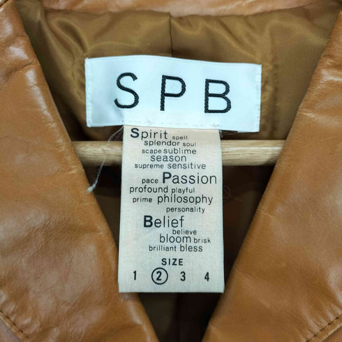SPB レザー テーラードジャケット レディース JPN:2