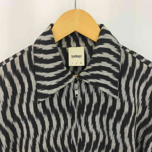 バディ―ヤ Badhiya ゼブラ柄 ショート丈 ジップアップブルゾン メンズ