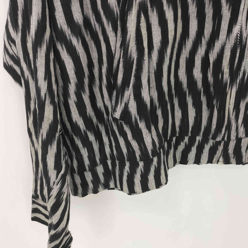 バディ―ヤ Badhiya ゼブラ柄 ショート丈 ジップアップブルゾン メンズ