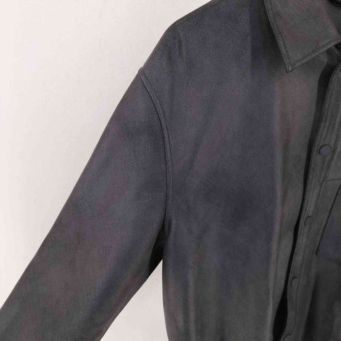 ザラ ZARA フェイクスエードシャツジャケット メンズ import:S