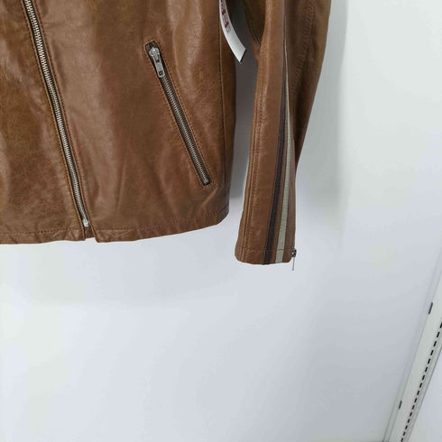 オンボード On board ホースレザー シングルライダースジャケット メンズ JPN:M