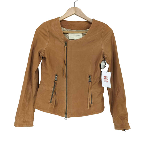 ジュエルチェンジズ Jewel Changes レザー ノーカラージャケット メンズ 38