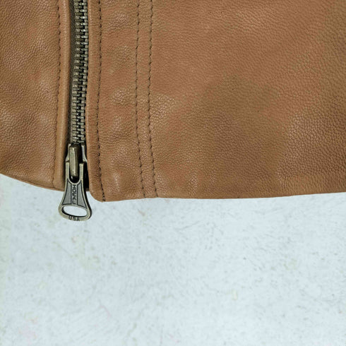 ジュエルチェンジズ Jewel Changes レザー ノーカラージャケット メンズ 38