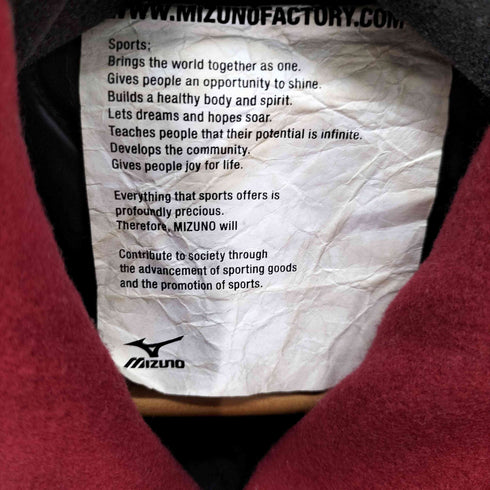 ミズノ MIZUNO MIZUNO FACTORY レザー切替ピーコート メンズ JPN:L