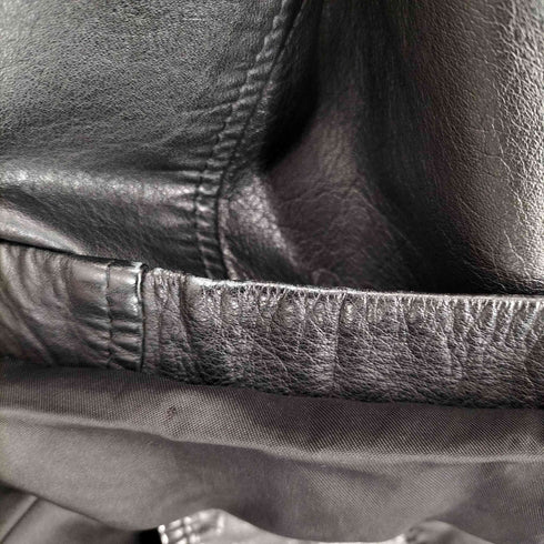 ハーモニカ カウレザー ハーフコート メンズ