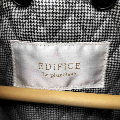 エディフィス EDIFICE キルティングライナー付き 比翼ボタン チェスターコート メンズ JPN:44