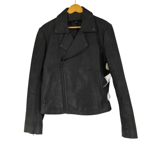 エイチアンドエム H&M 本革ダブルライダースジャケット メンズ 40