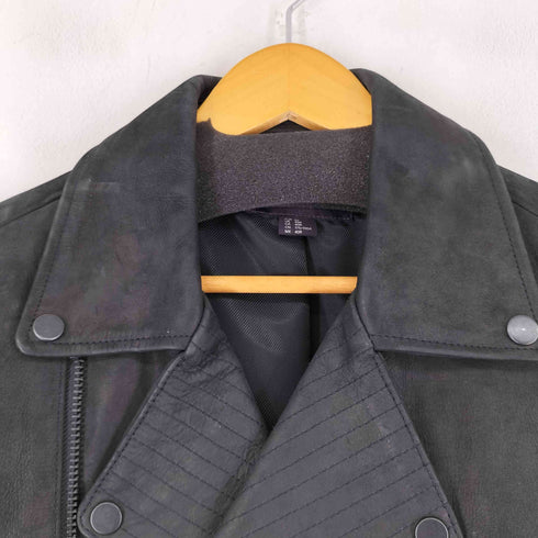 エイチアンドエム H&M 本革ダブルライダースジャケット メンズ 40