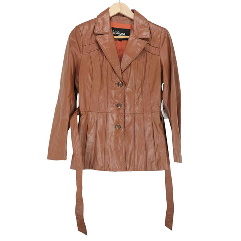 ウィルソン Wilsons Leather レザー ハーフコート レディース 8